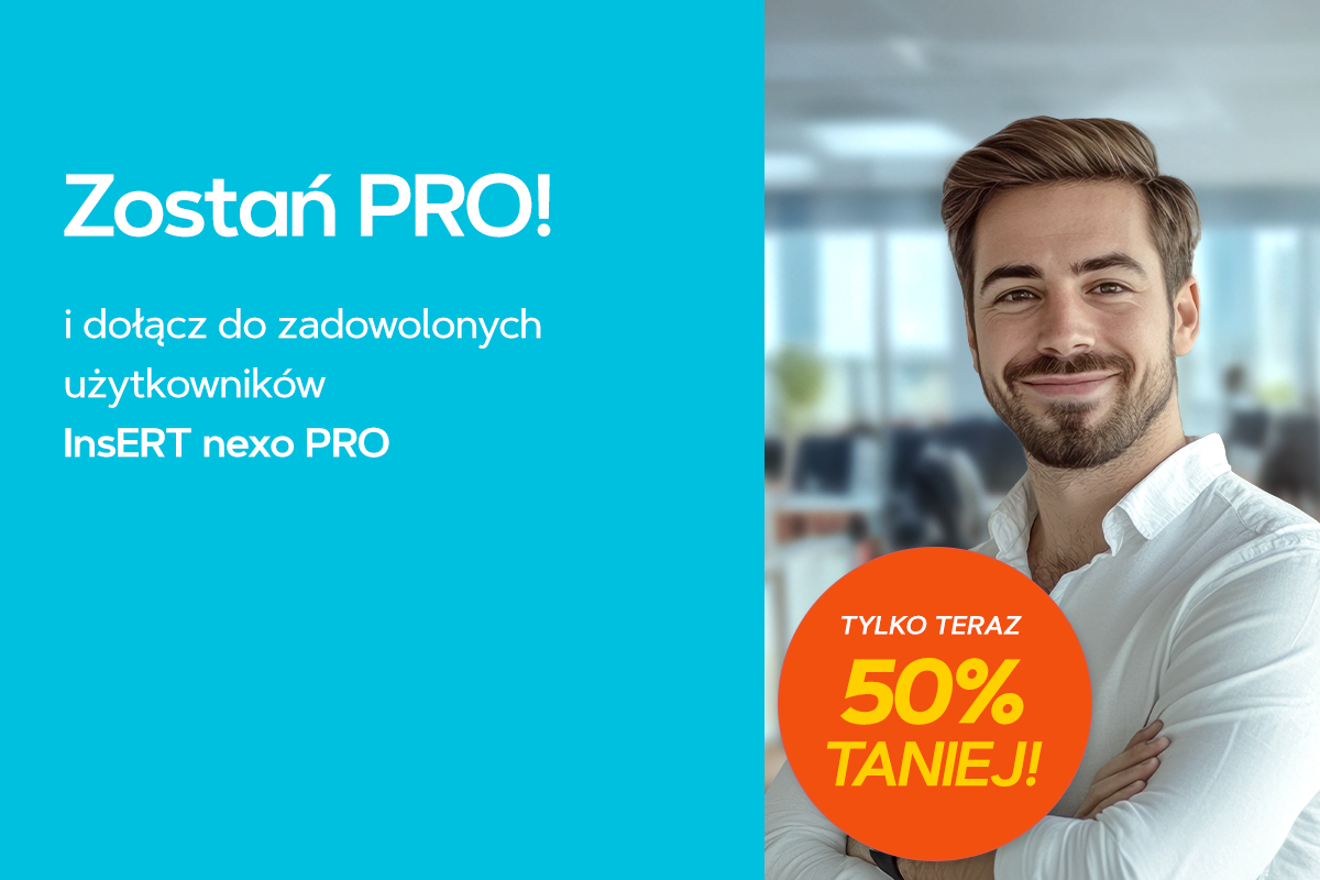 W lipcu 2025 programy InsERT nexo PRO od 50 do 70% taniej